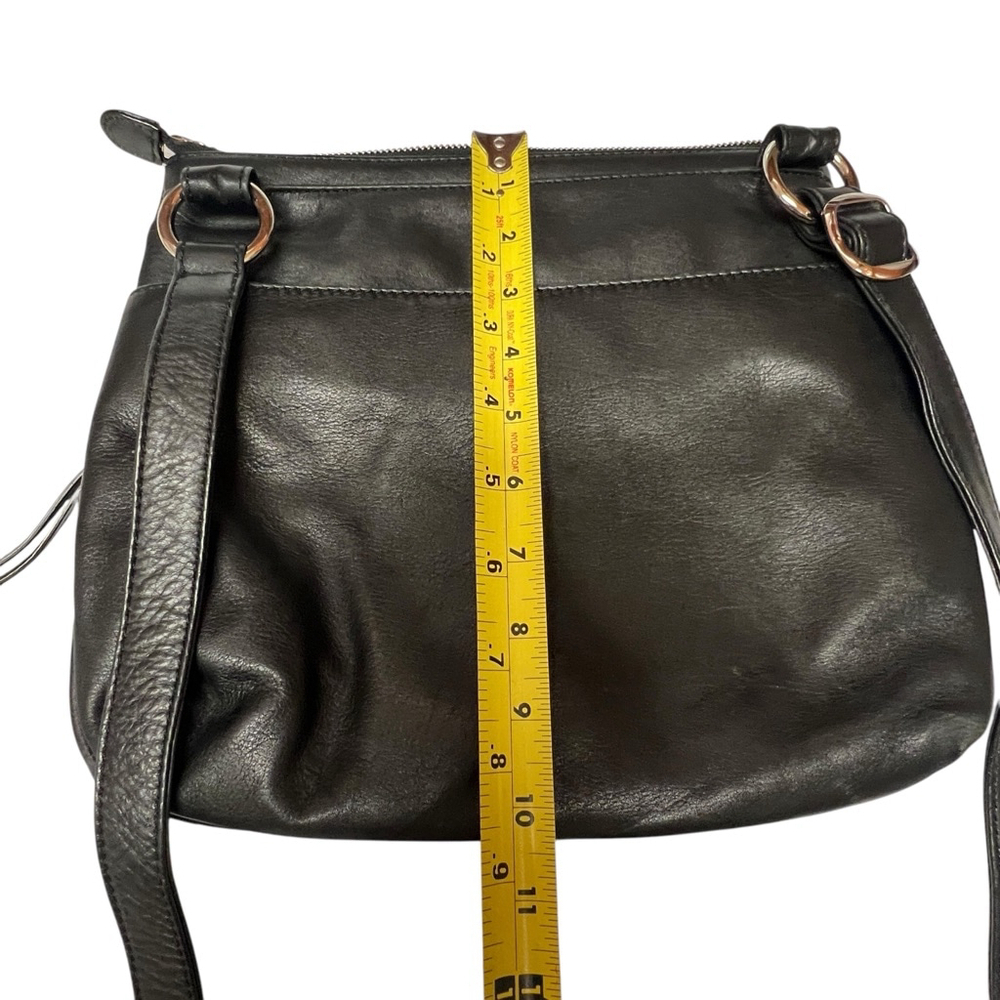 ili New York Black Genuine Leather RFID Crossbody Travel Everyday Purse - Picture 15 of 16